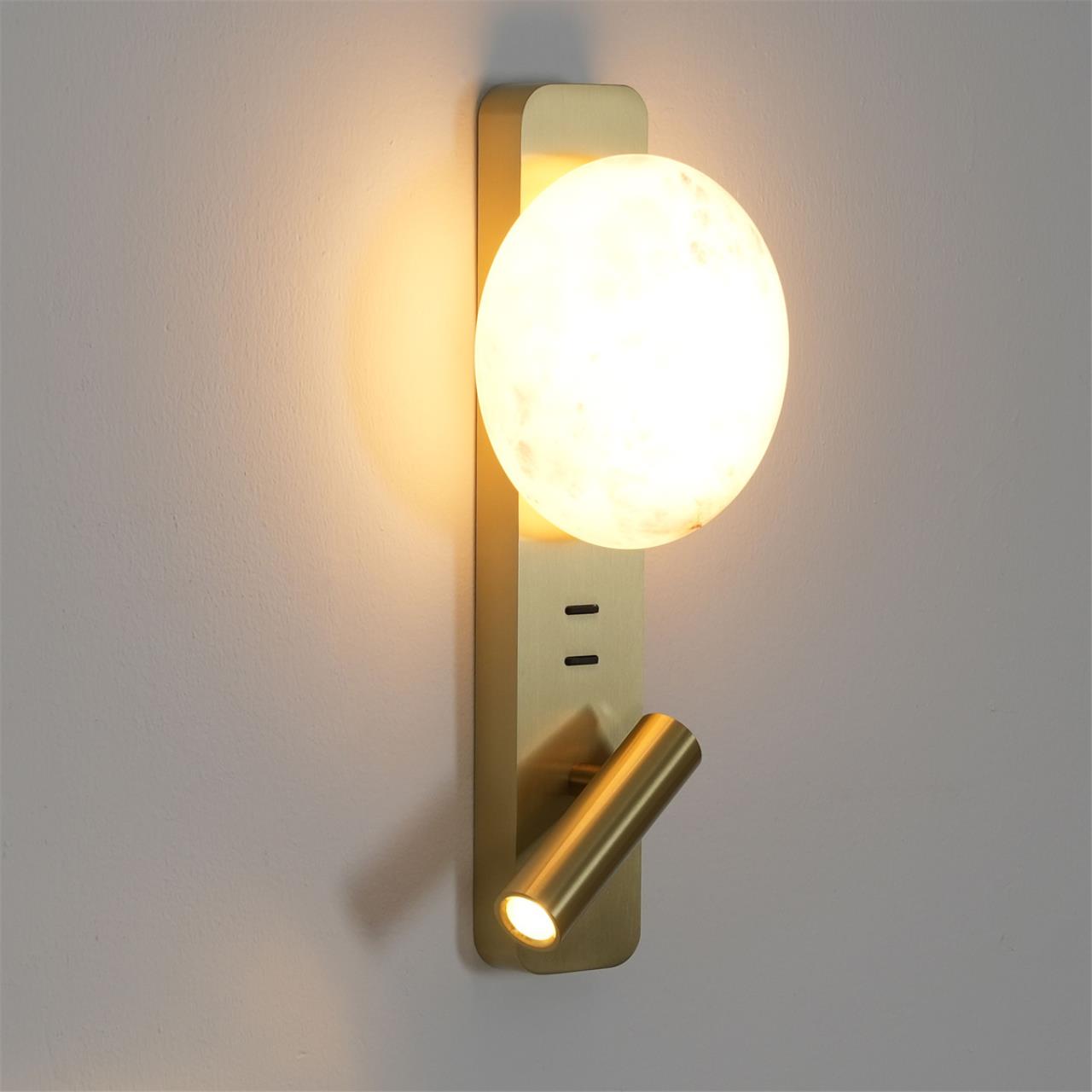 Настенный светильник ODEON LIGHT HIGHTECH ALBERGO золотой, бронзовый