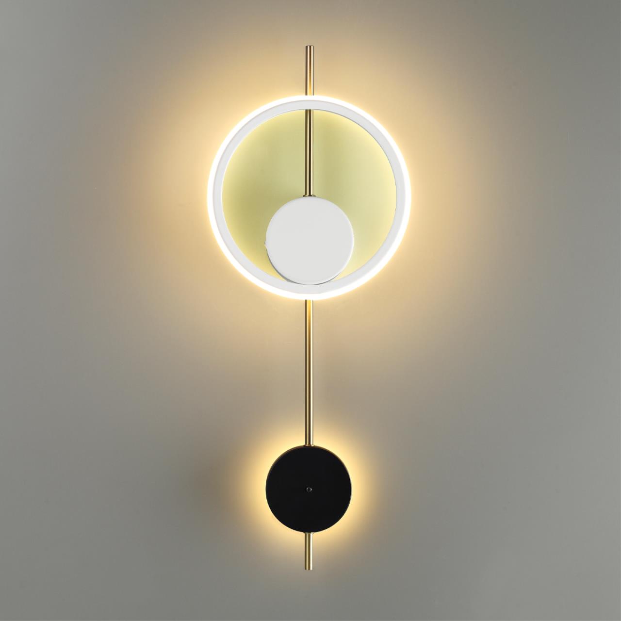 Настенный светильник LUMION LEDIO MARQUE белый, черный, золотой