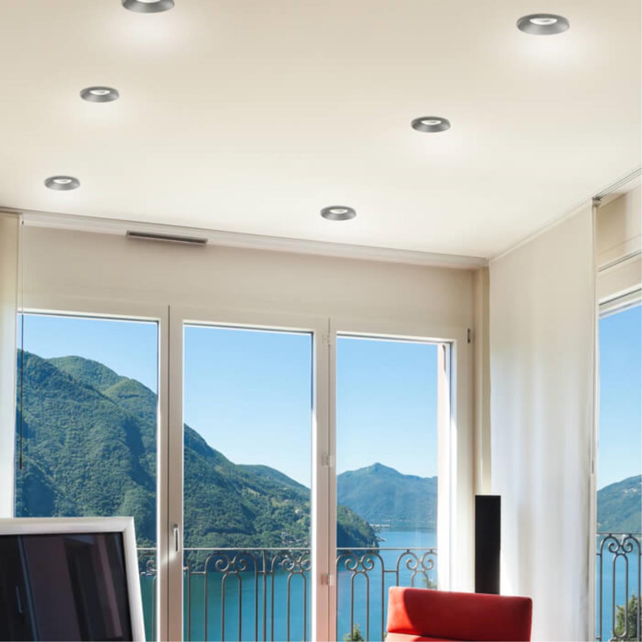 Встраиваемый светодиодный светильник NOVOTECH SPOT METIS черный