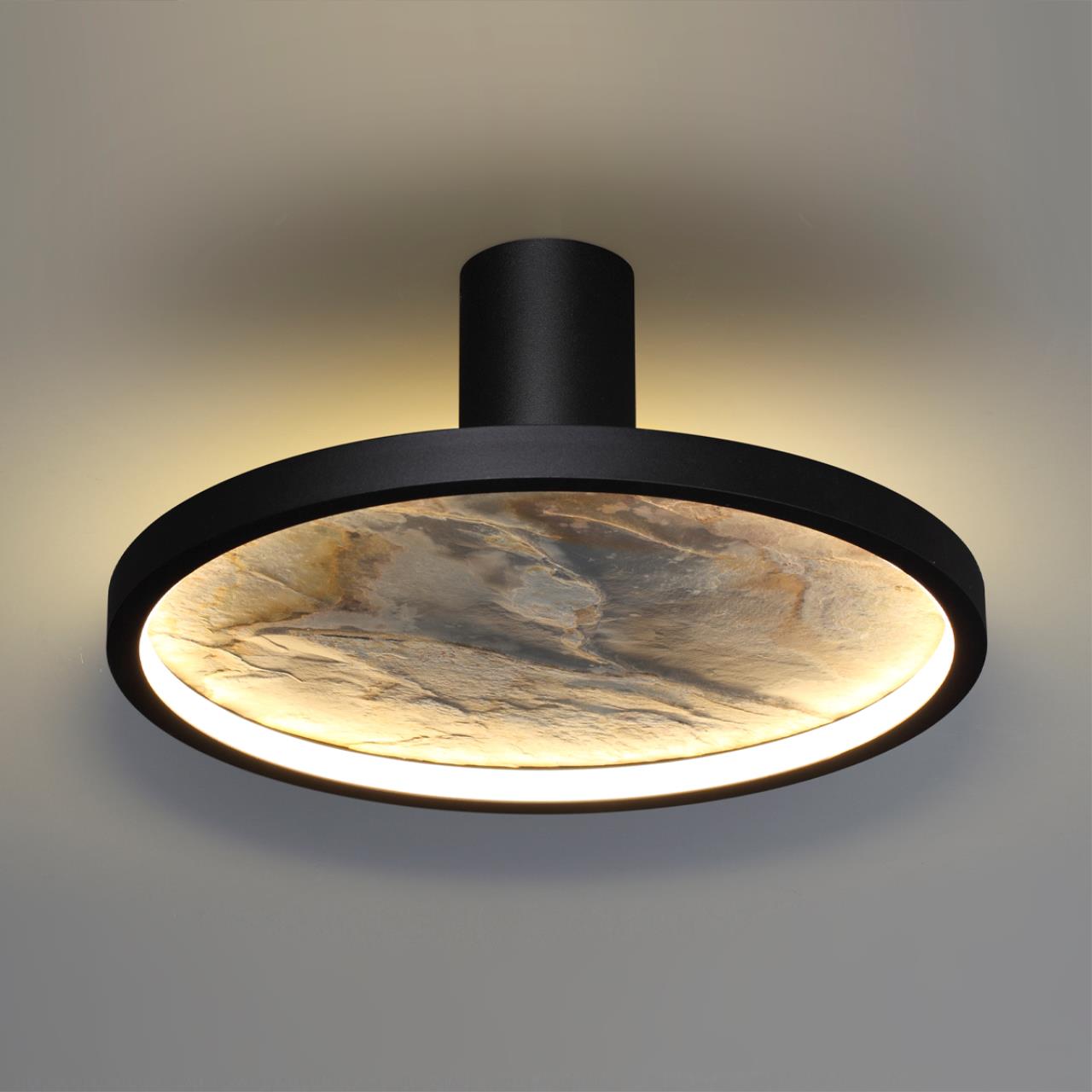 Настенно-потолочные ODEON LIGHT L-VISION STOFLAKE черный LED*1 25W