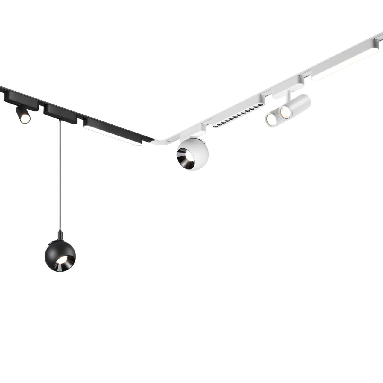 Трековый светильник для низковольтного шинопровода NOVOTECH SHINO SMAL белый LED*1 10W 3000К плафон белый