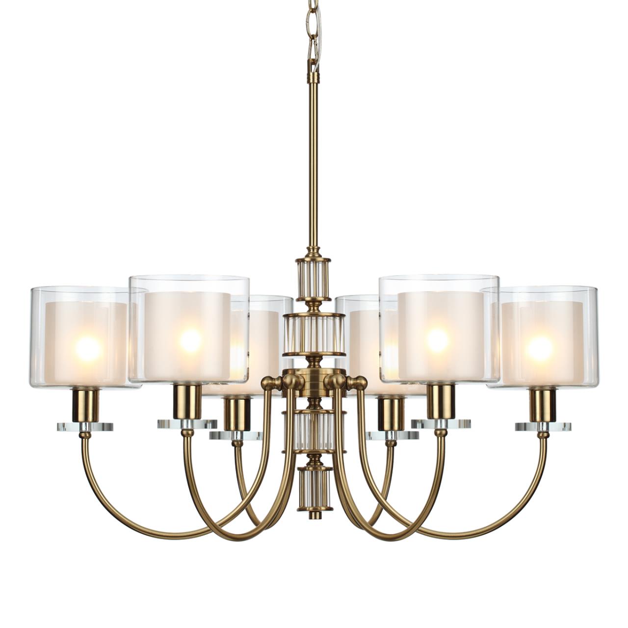 Люстра ODEON LIGHT CLASSIC SAGA античная бронза, латунь E14*6 10W