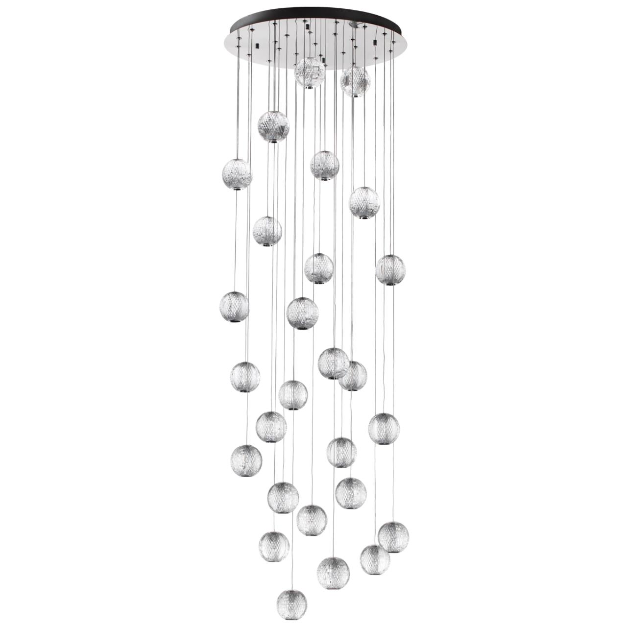 Люстра каскадная ODEON LIGHT L-VISION CRYSTAL хром LED*1 120W