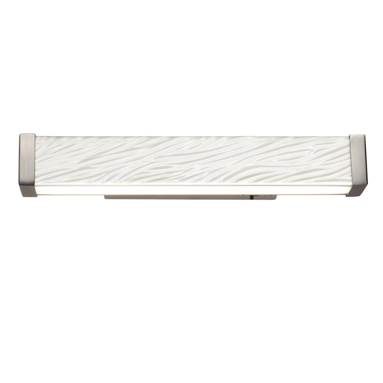 Настенный светильник с выкл. ODEON LIGHT EXCLUSIVE L-VISION RIVIERA никель LED*1 10W 2000/3000/4000К плафон белый