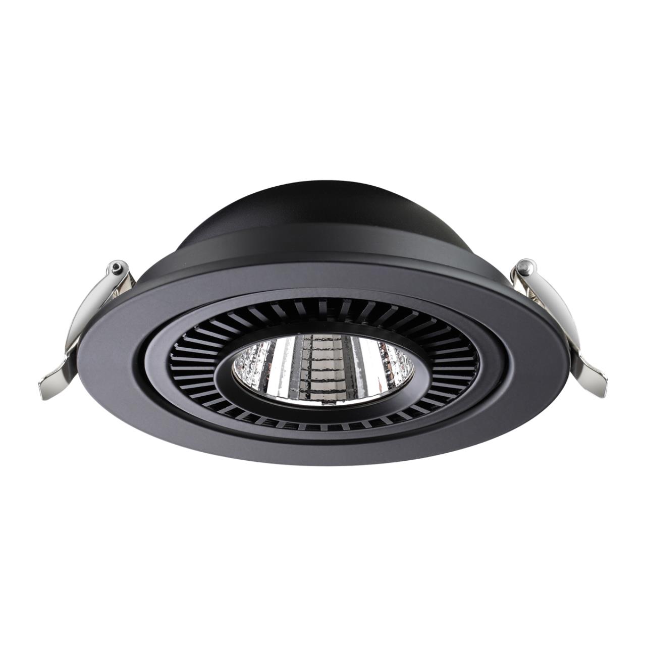 Светильник встраиваемый светодиодный NOVOTECH SPOT GESSO черный LED 18W