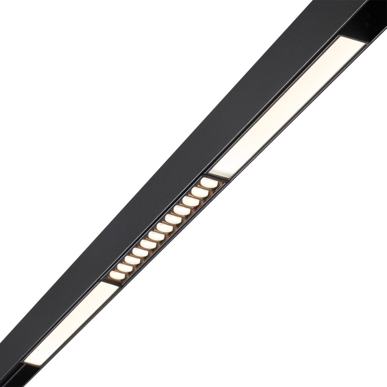 Трековый светильник для низковольного шинопровода NOVOTECH SHINO FLUM черный LED*1 12W 4000К 250 мм опал