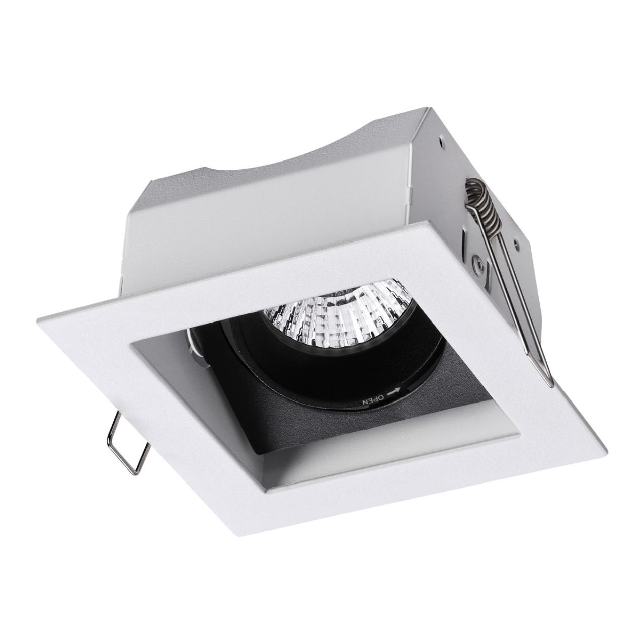 Встраиваемый светильник NOVOTECH SPOT GESSO белый, черный GU10*1 10W