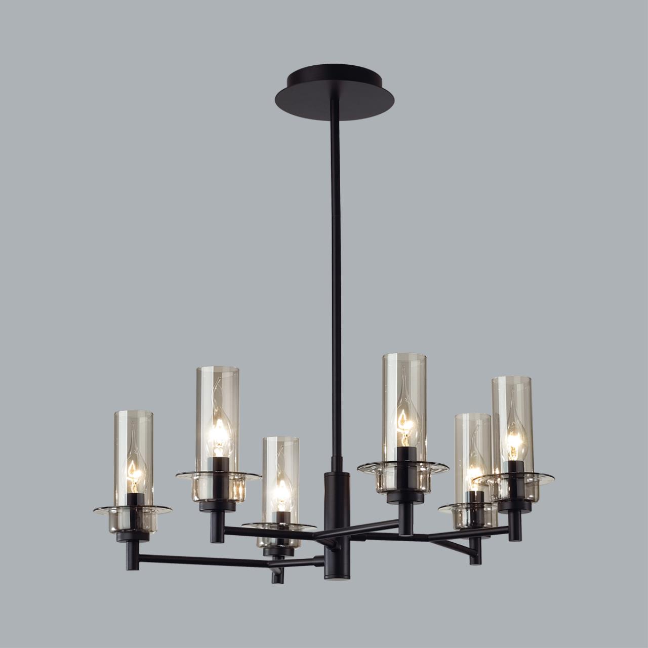 Люстра на штанге LUMION CLASSI MADONNA черный E14*6 10W