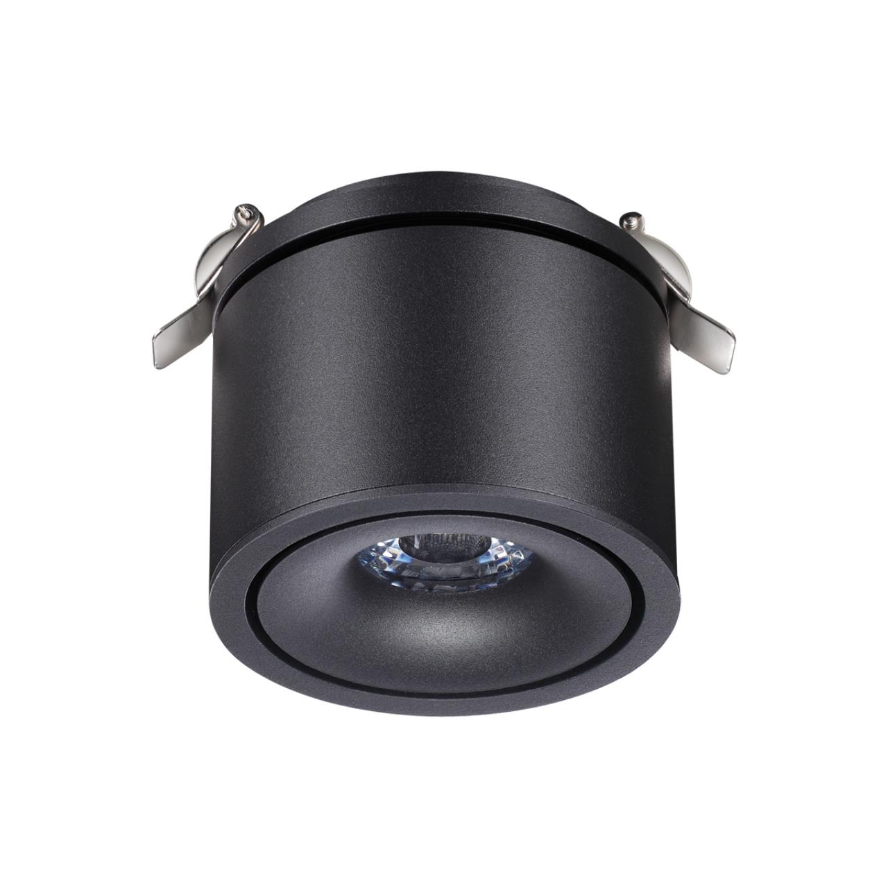 Светильник встраиваемый светодиодный NOVOTECH SPOT GRODA черный LED 15W