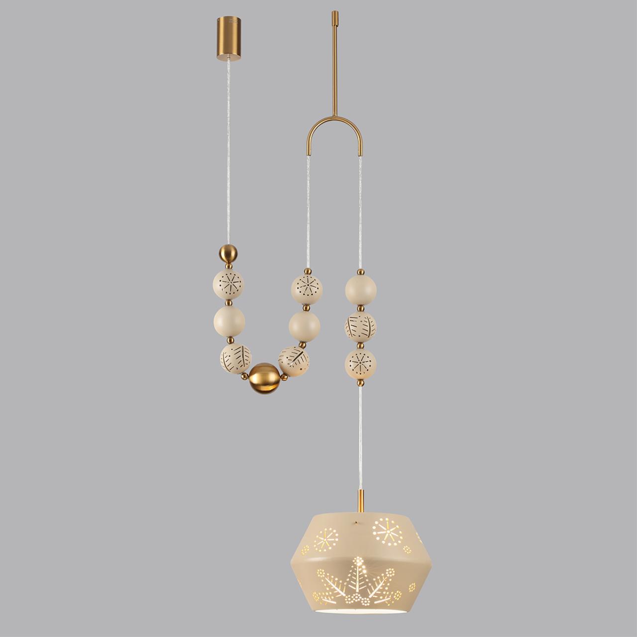 Подвес с держателем ODEON LIGHT EXCLUSIVE PENDANT KARELIA латунь E27*1 10W