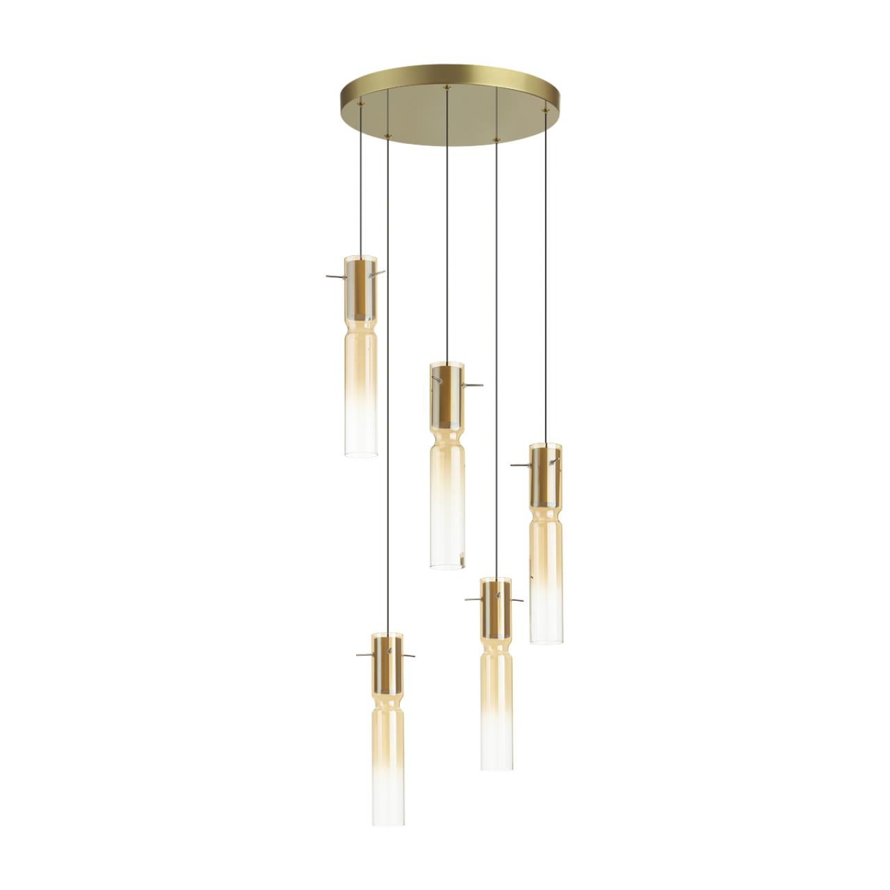Люстра каскадная ODEON LIGHT PENDANT SCROW золотой