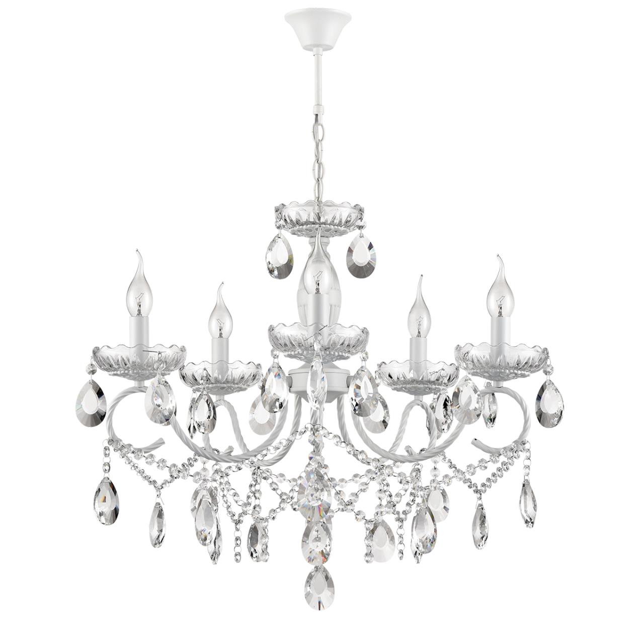Люстра LUMION CLASSI SNOW белый E14*5 10W