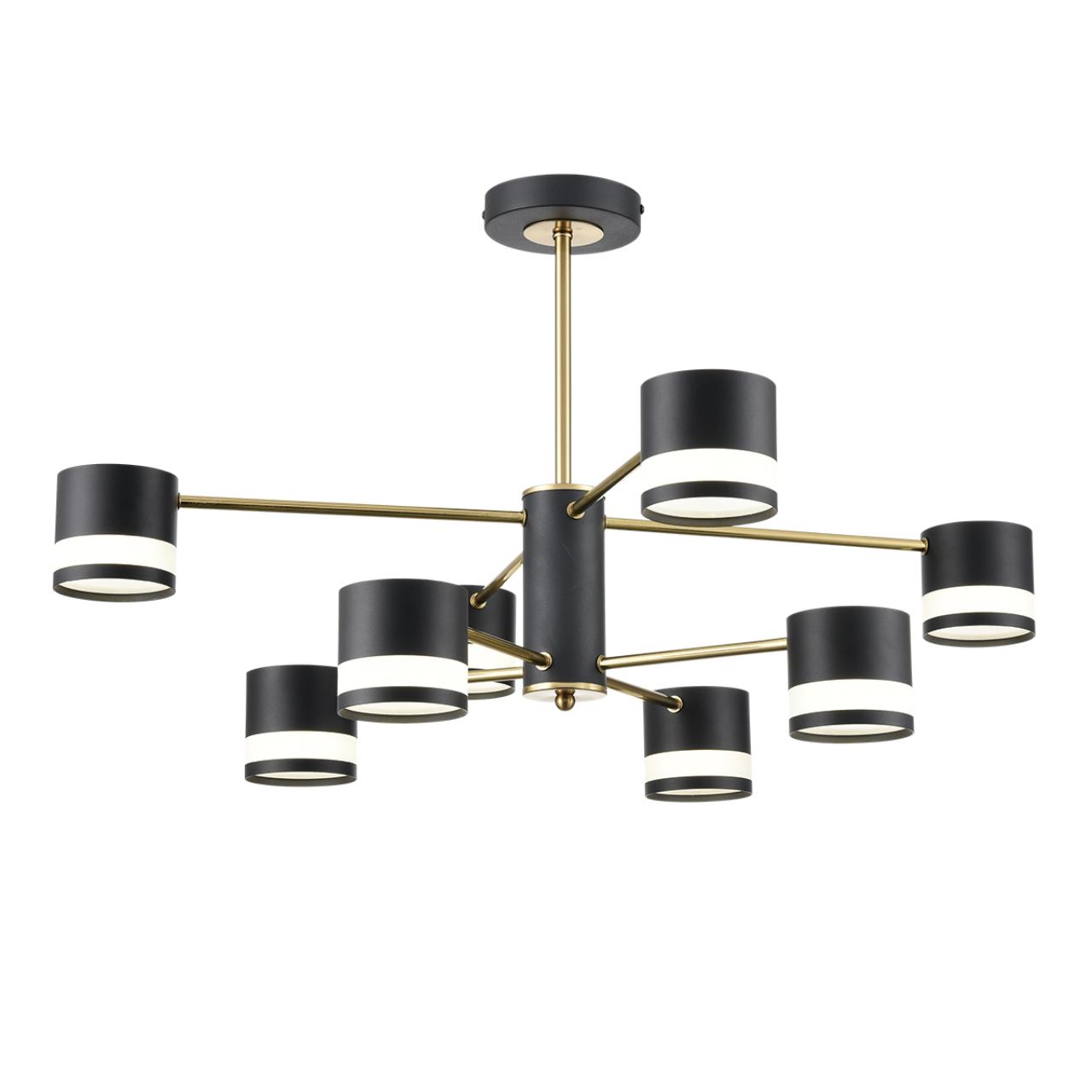 Люстра на штанге LUMION COMFI LANIKA черный, латунь GX53*8 10W