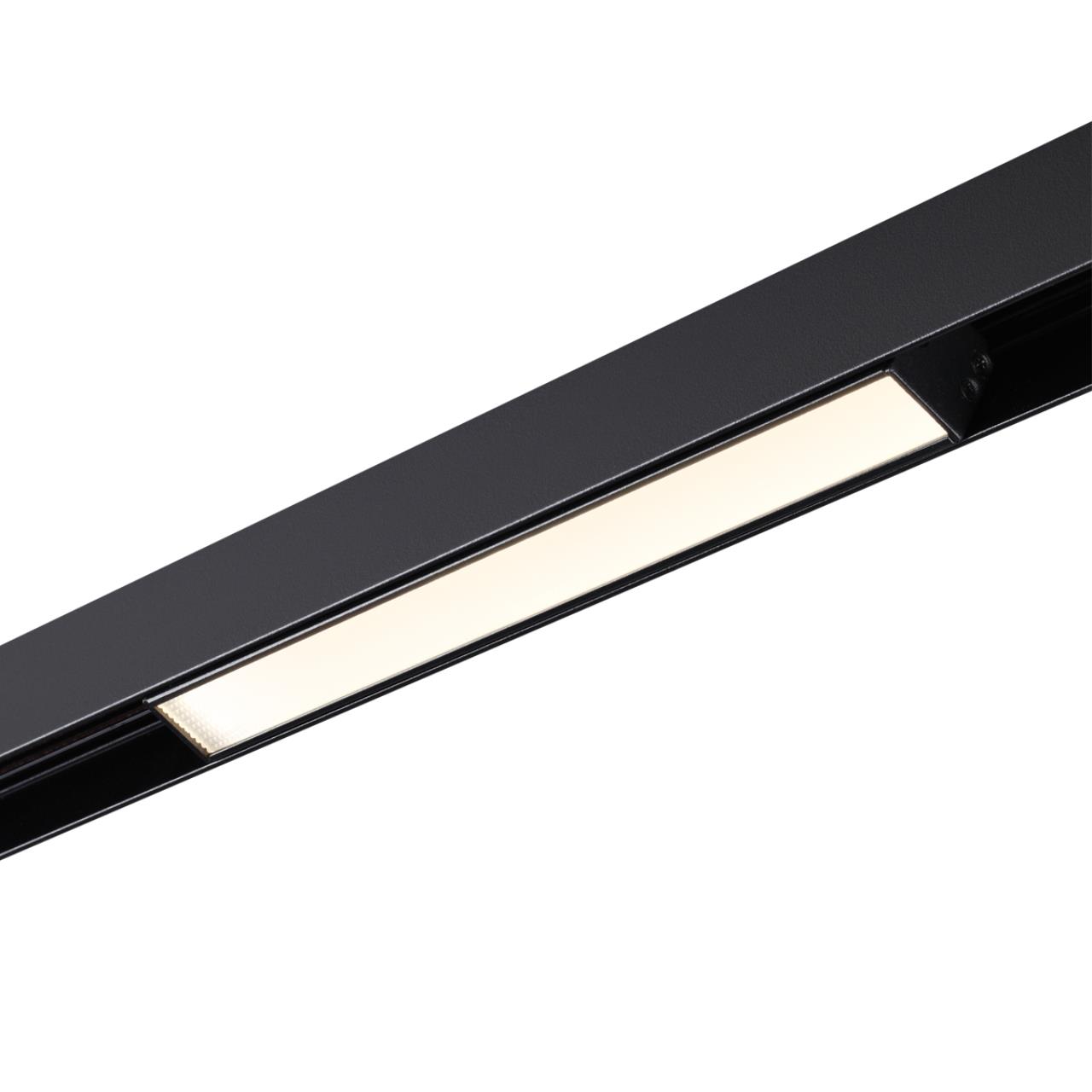 Трековый светильник для низковольного шинопровода NOVOTECH SHINO FLUM черный LED*1 12W 4000К 250 мм призма