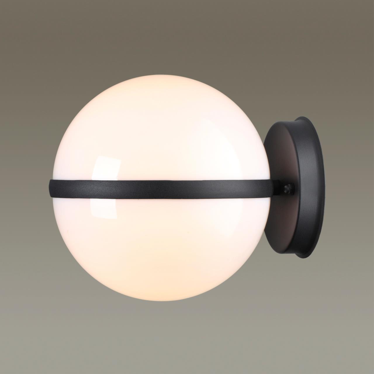 Уличный настенный светильник ODEON LIGHT NATURE LOMEO черный