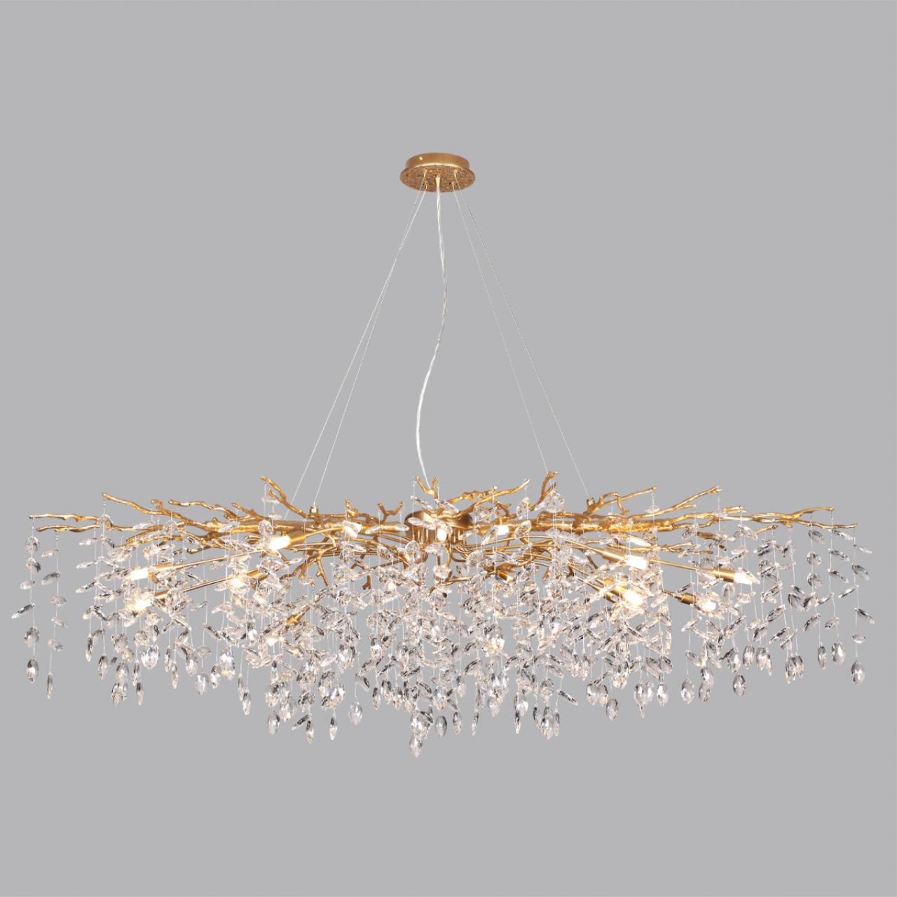 Люстра ODEON LIGHT HALL DELICA античная бронза, латунь G9*16 10W