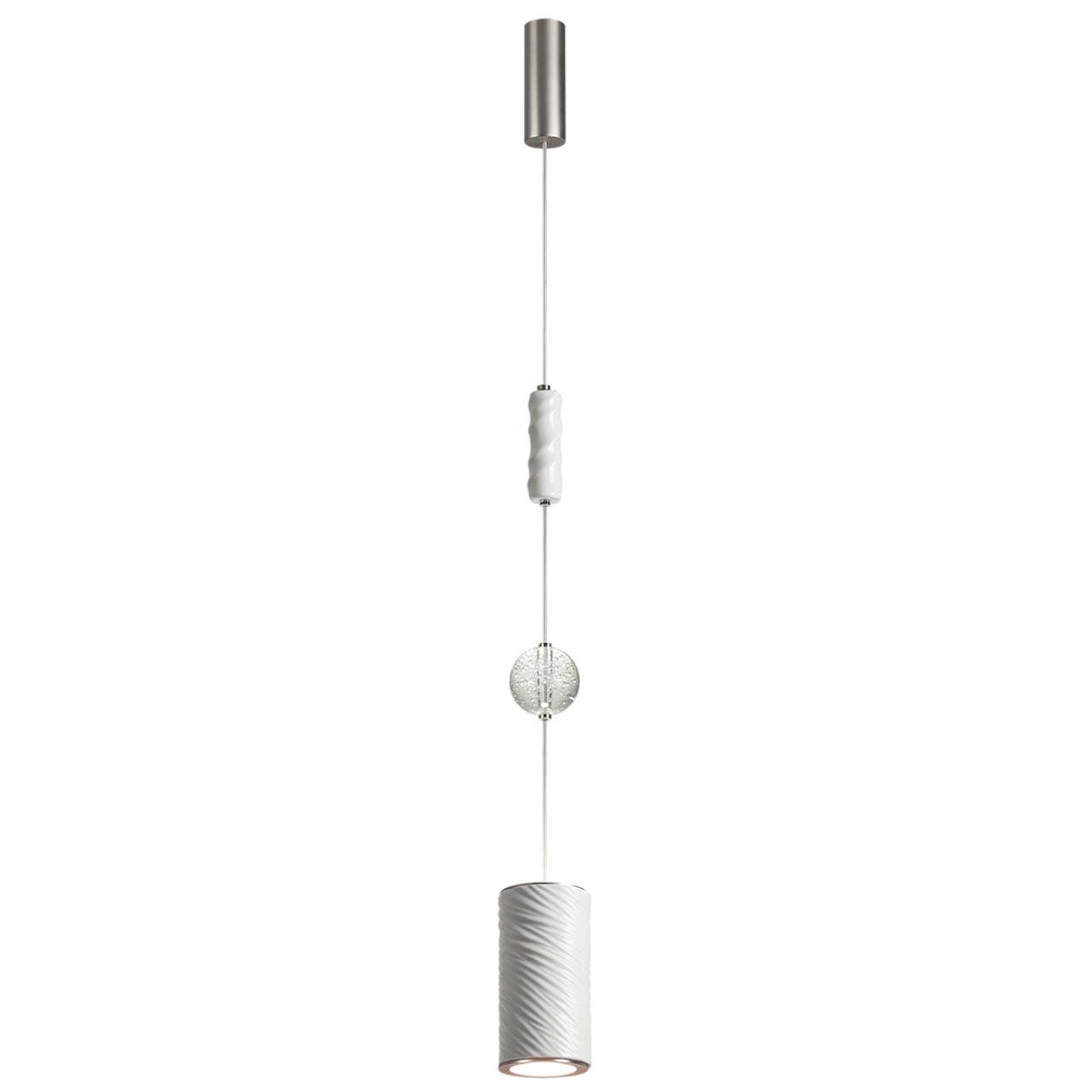 Подвес ODEON LIGHT EXCLUSIVE L-VISION RIVIERA никель LED*1 18W 2000/3000/4000К плафон