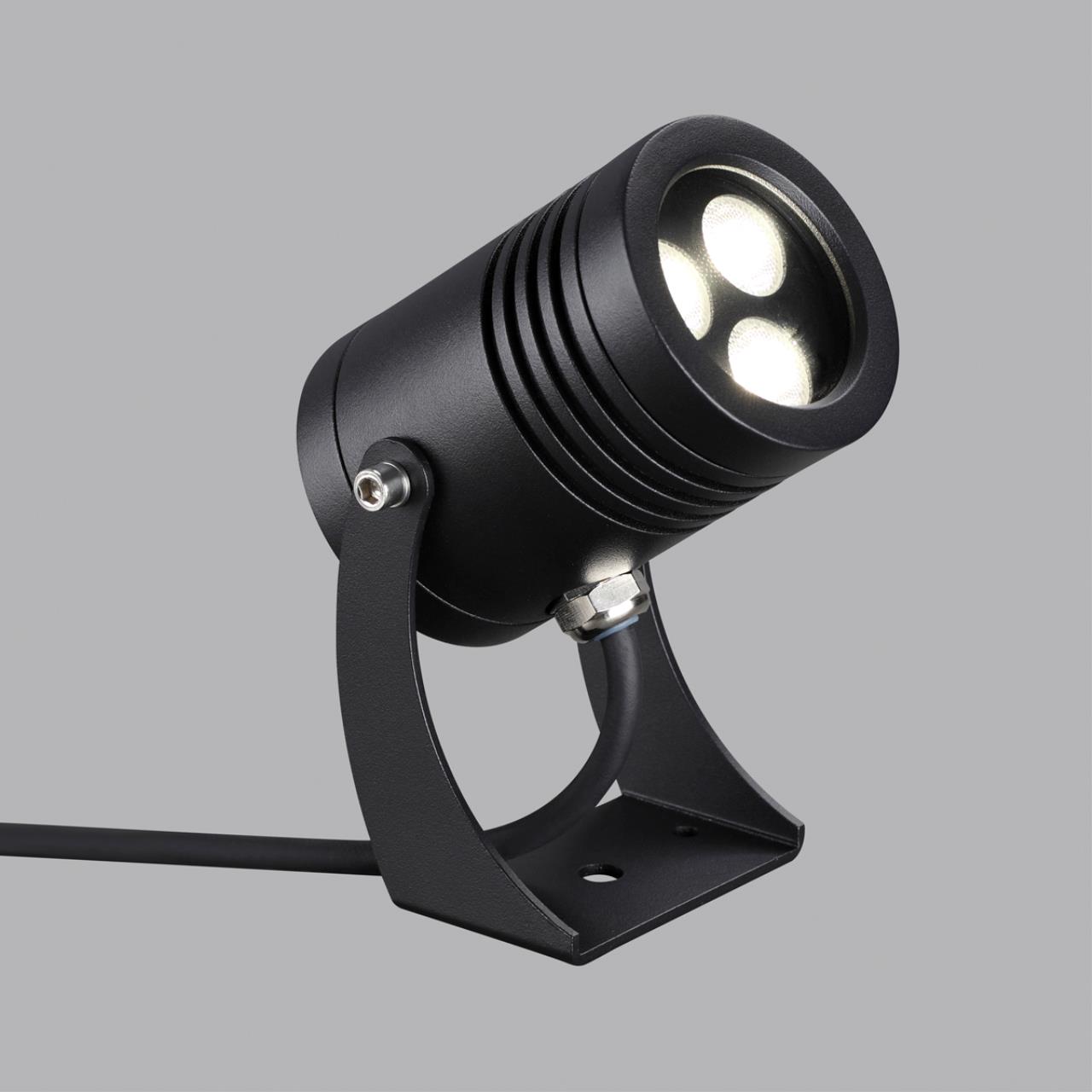Фасадный поворотный светильник 350° ODEON LIGHT NATURE STIMA черный LED*1 6W 4000К плафон черный
