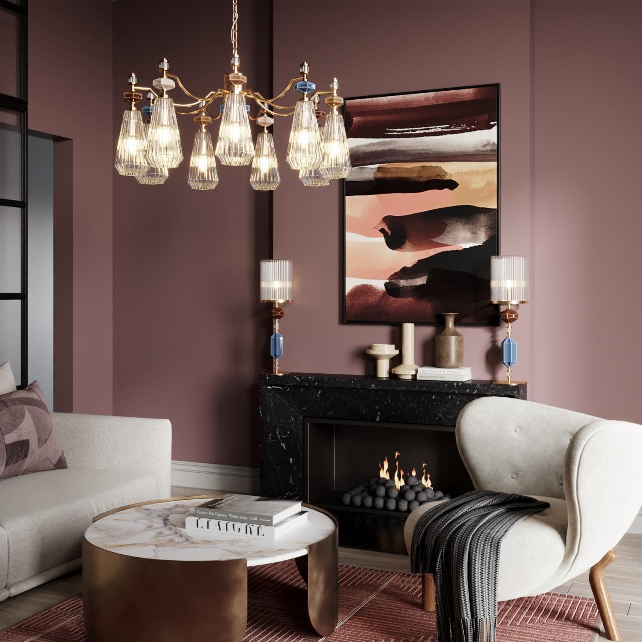 Люстра ODEON LIGHT EXCLUSIVE MODERN TERRA античная бронза, латунь E14*9 10W