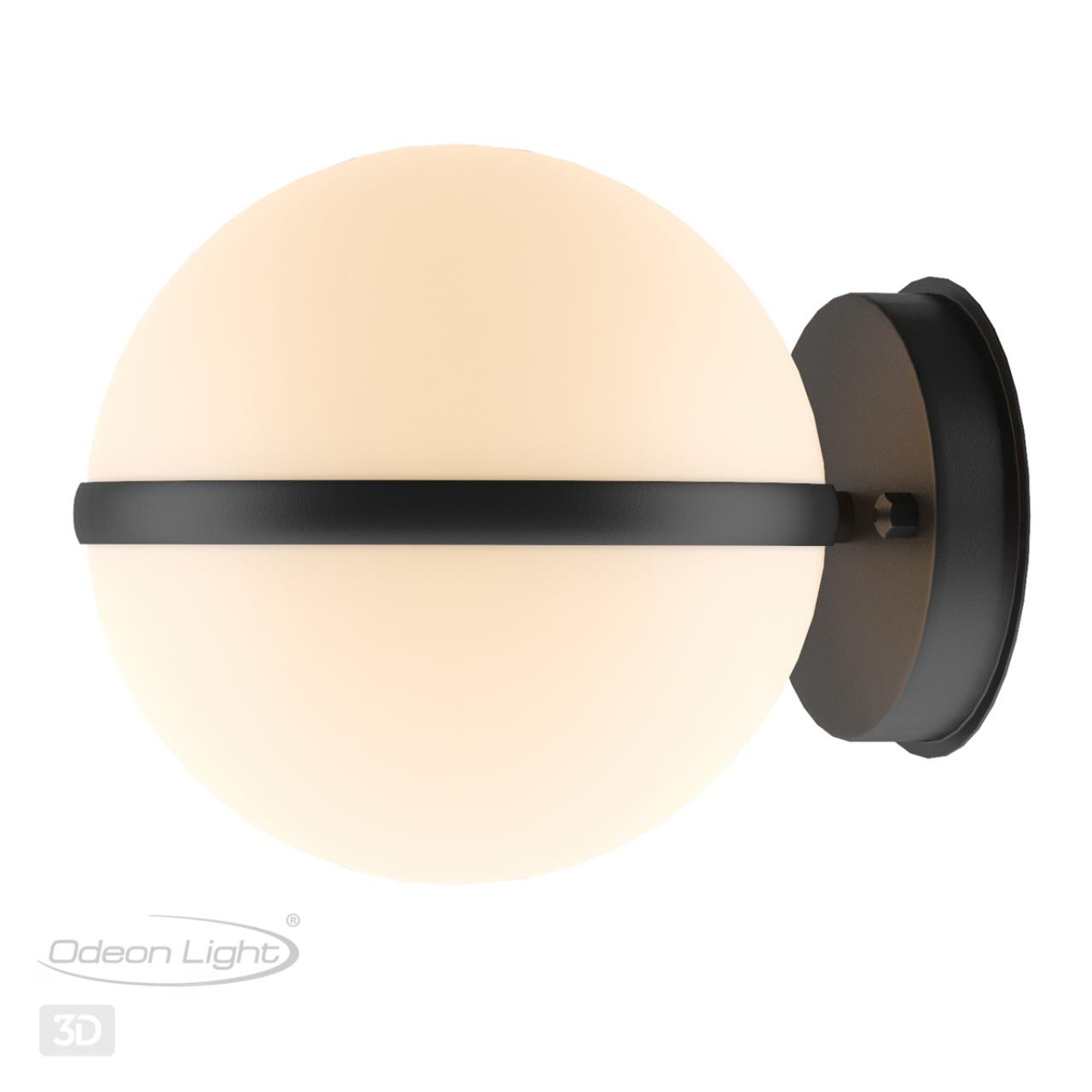 Уличный настенный светильник ODEON LIGHT NATURE LOMEO черный