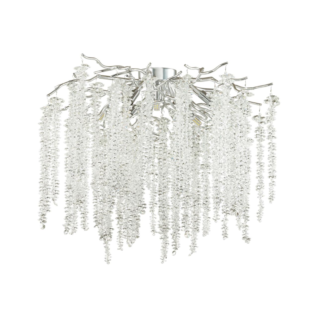 Люстра ODEON LIGHT HALL Banche серебристый G9*8 10W