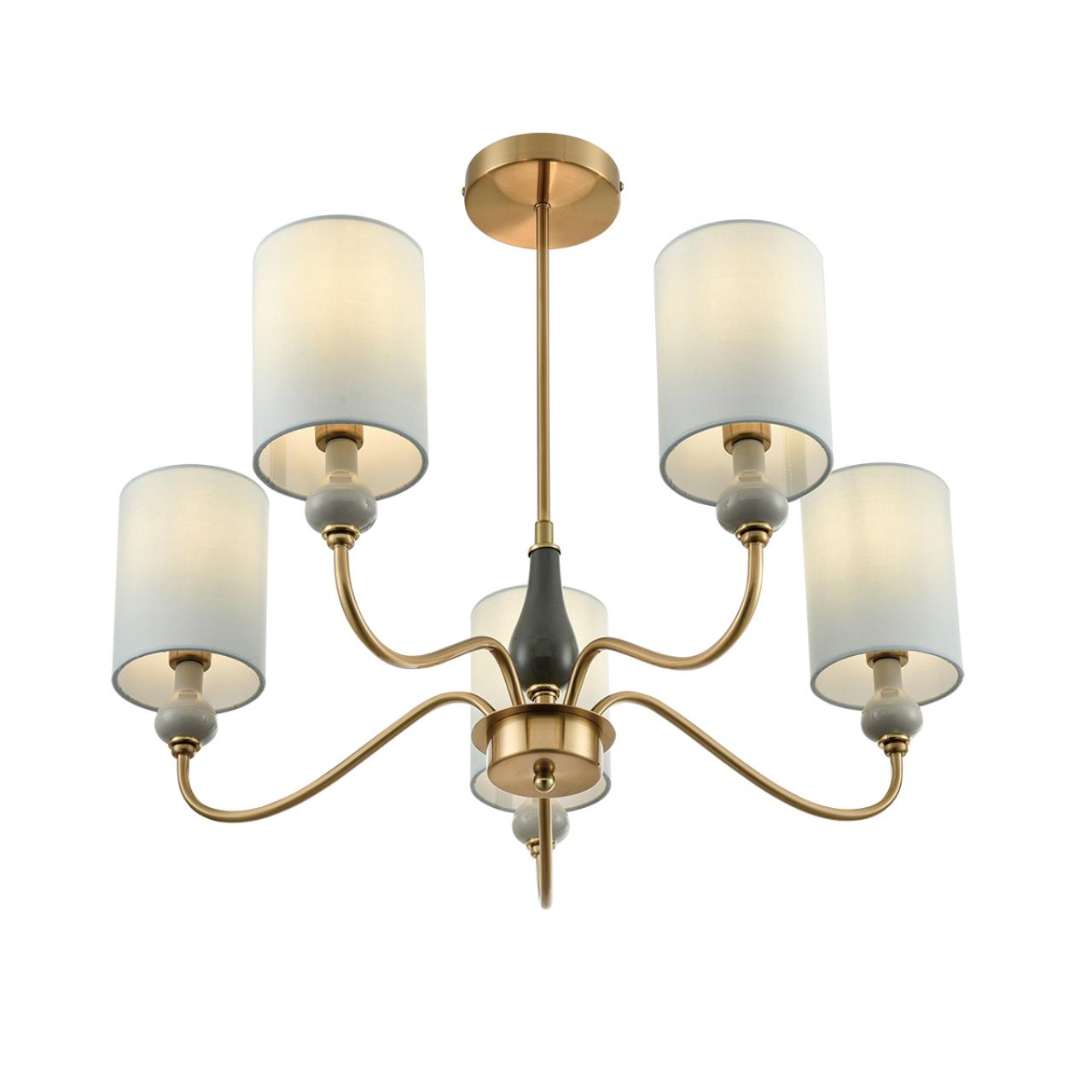 Люстра на штанге LUMION CLASSI ANRI латунь E14*5 10W