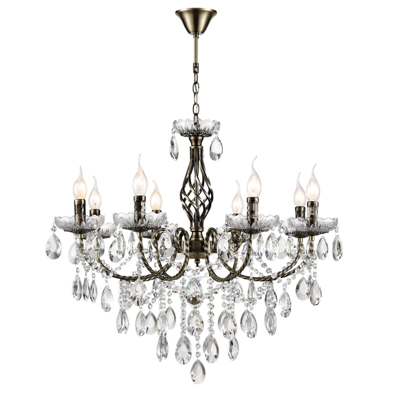 Люстра LUMION CLASSI LINN бронзовый, латунь E14*8 10W