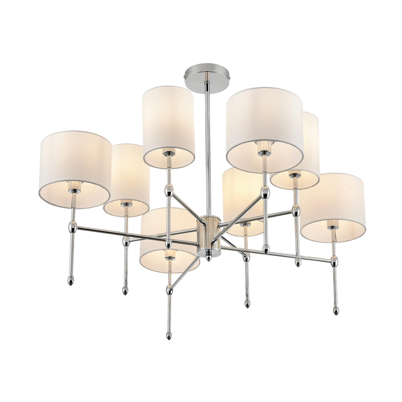 Люстра на штанге LUMION CLASSI LATTI хром E14*8 10W