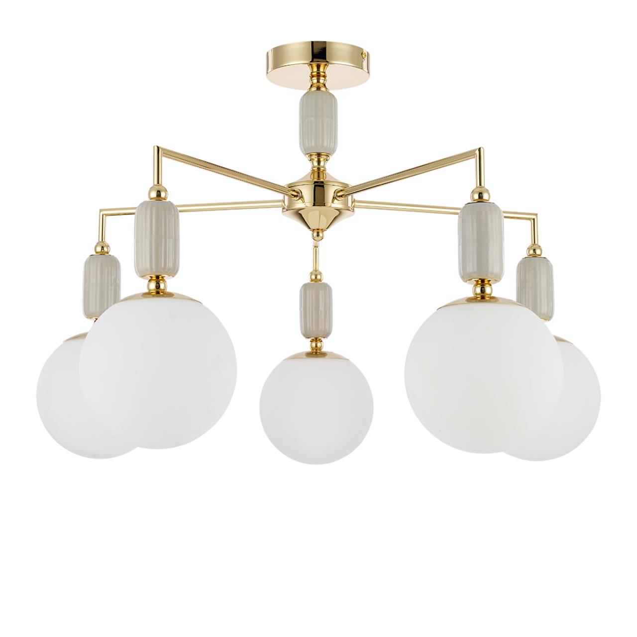 Люстра потолочная LUMION CLASSI VIVIEN золотой E14*5 10W