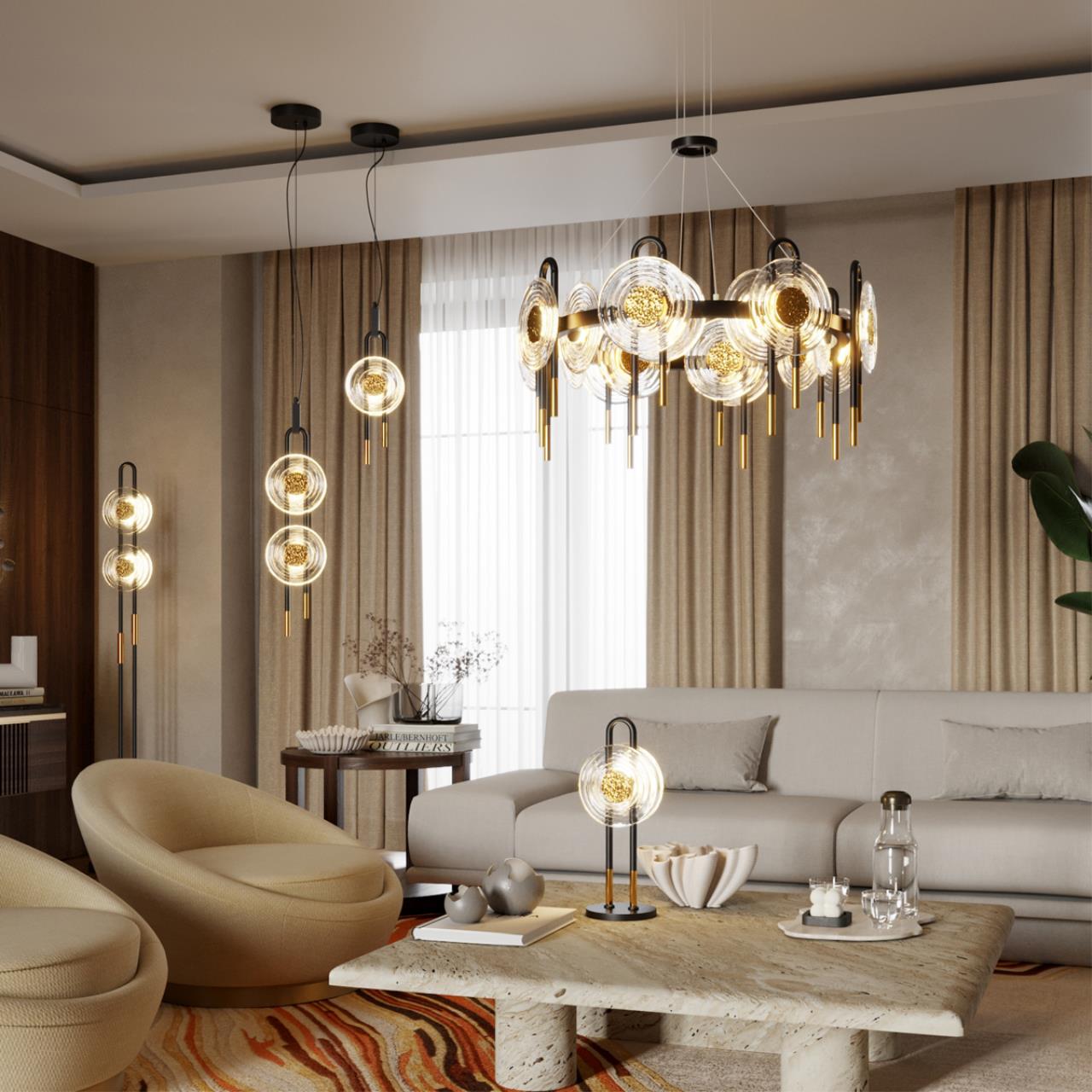 Люстра ODEON LIGHT EXCLUSIVE MODERN MAGNET черный