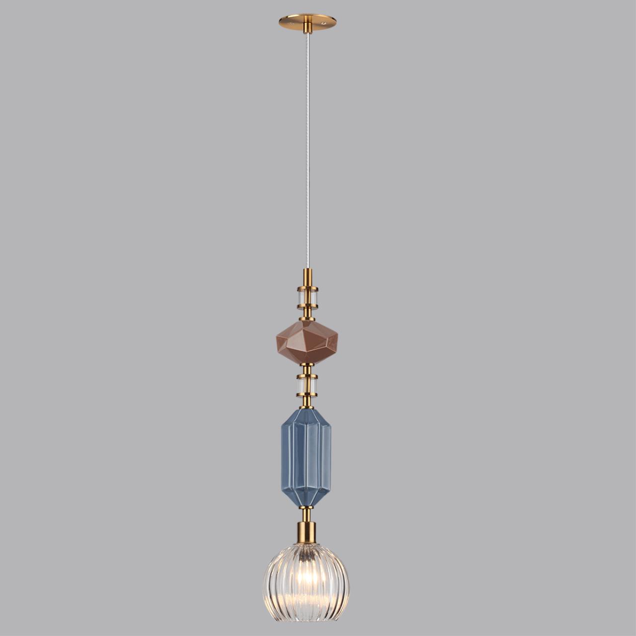 Подвес ODEON LIGHT EXCLUSIVE MODERN TERRA античная бронза, латунь E14*1 10W плафон 135 мм