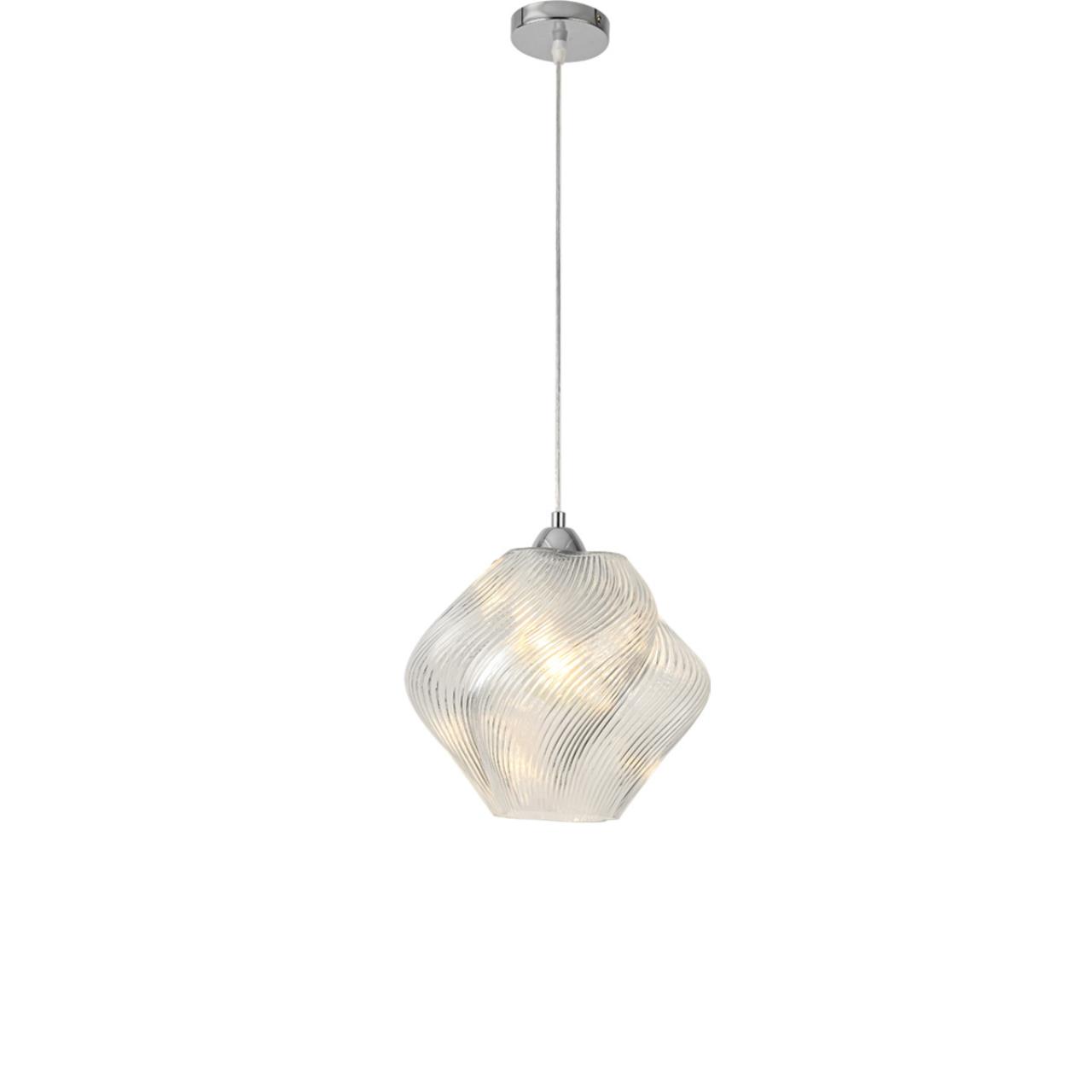 Подвес LUMION MODERNI TIDE хром E27*1 10W плафон прозрачный