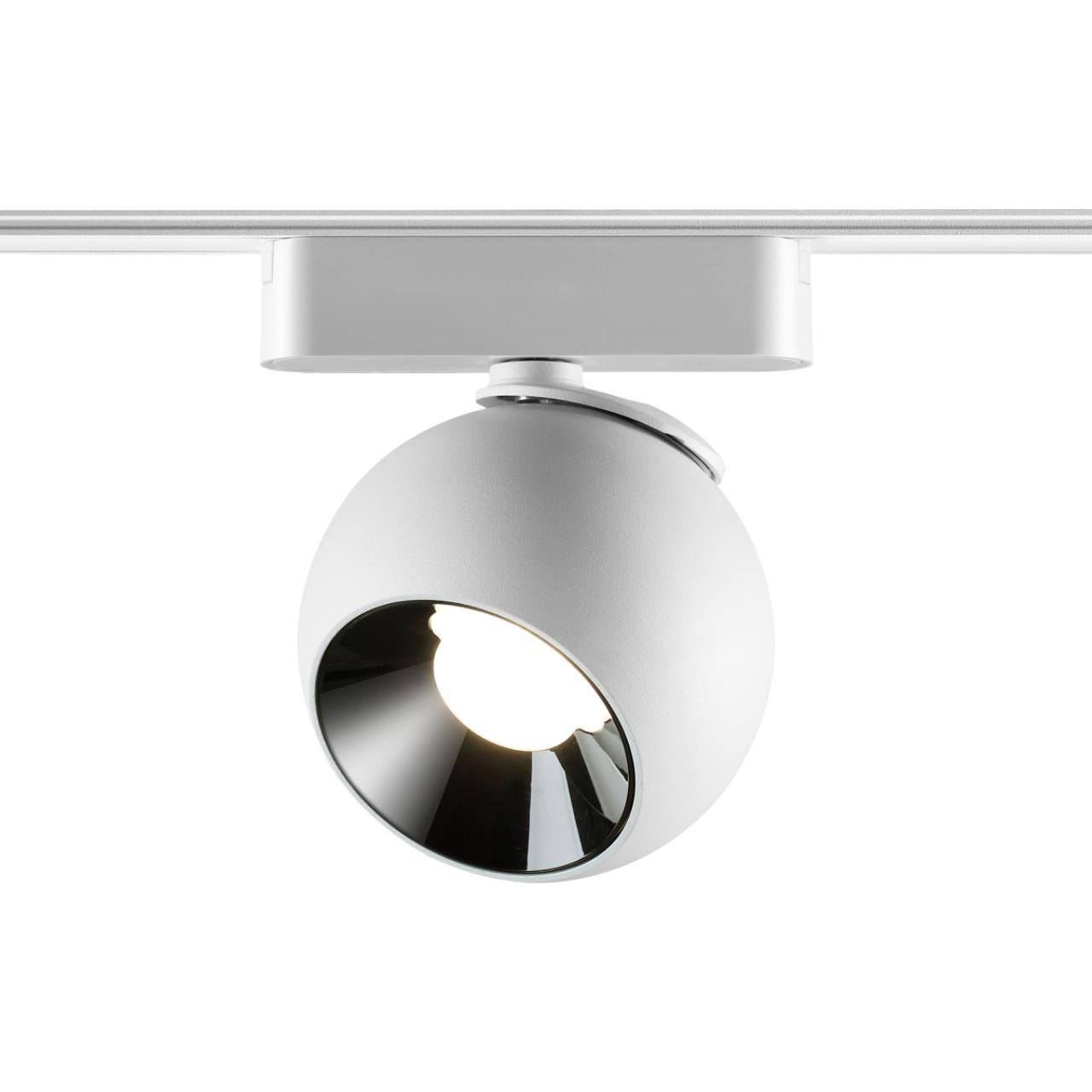 Трековый светильник для низковольтного шинопровода NOVOTECH SHINO SMAL белый LED*1 12W 3000К плафон белый