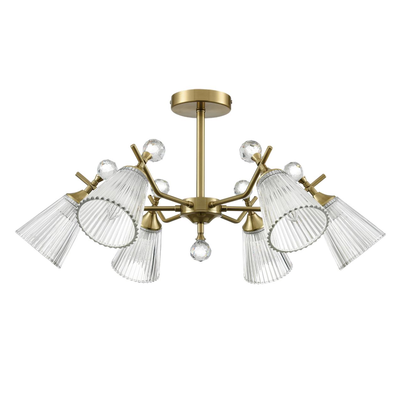 Люстра потолочная LUMION CLASSI AURICA латунь E14*6 10W