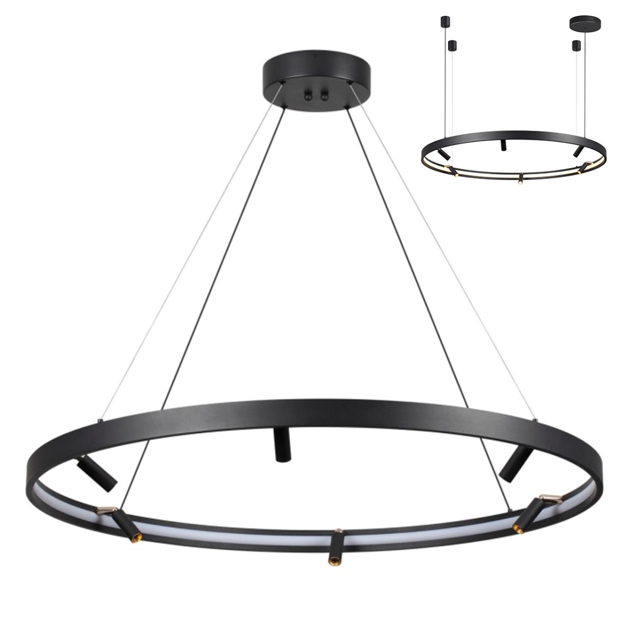 Подвесной светильник ODEON LIGHT HIGHTECH FONDA черный LED*1 89W