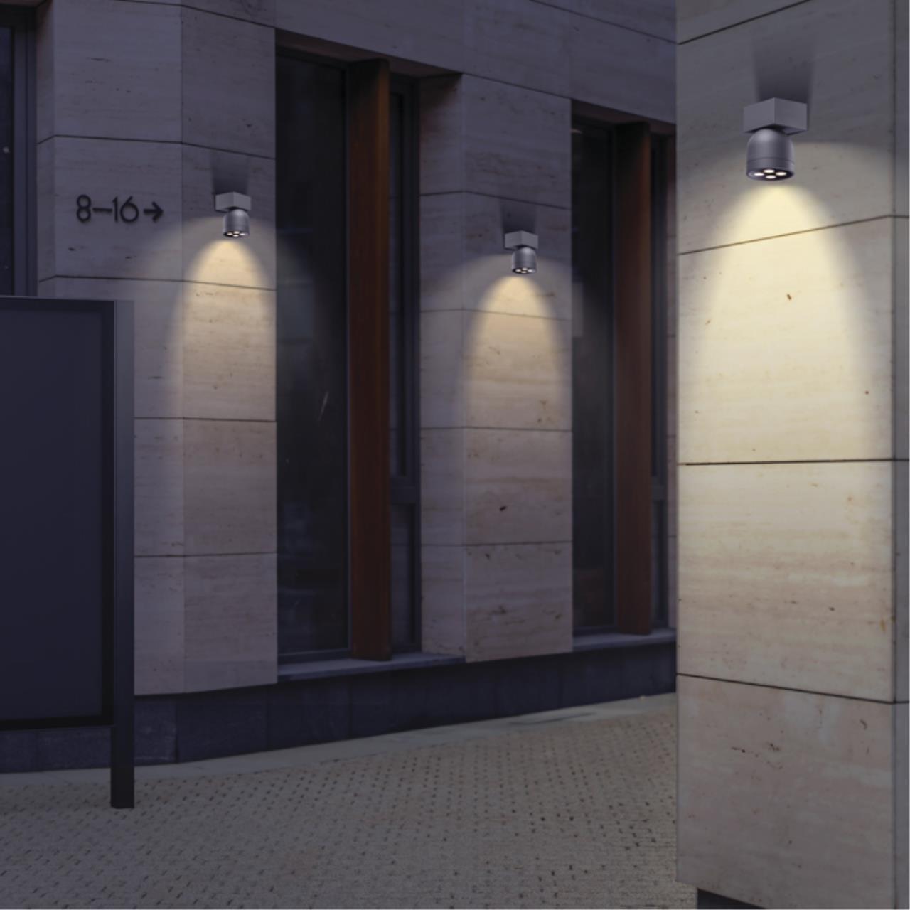 Уличный фасадный светильник NOVOTECH STREET GALEATI серый LED*1 10W