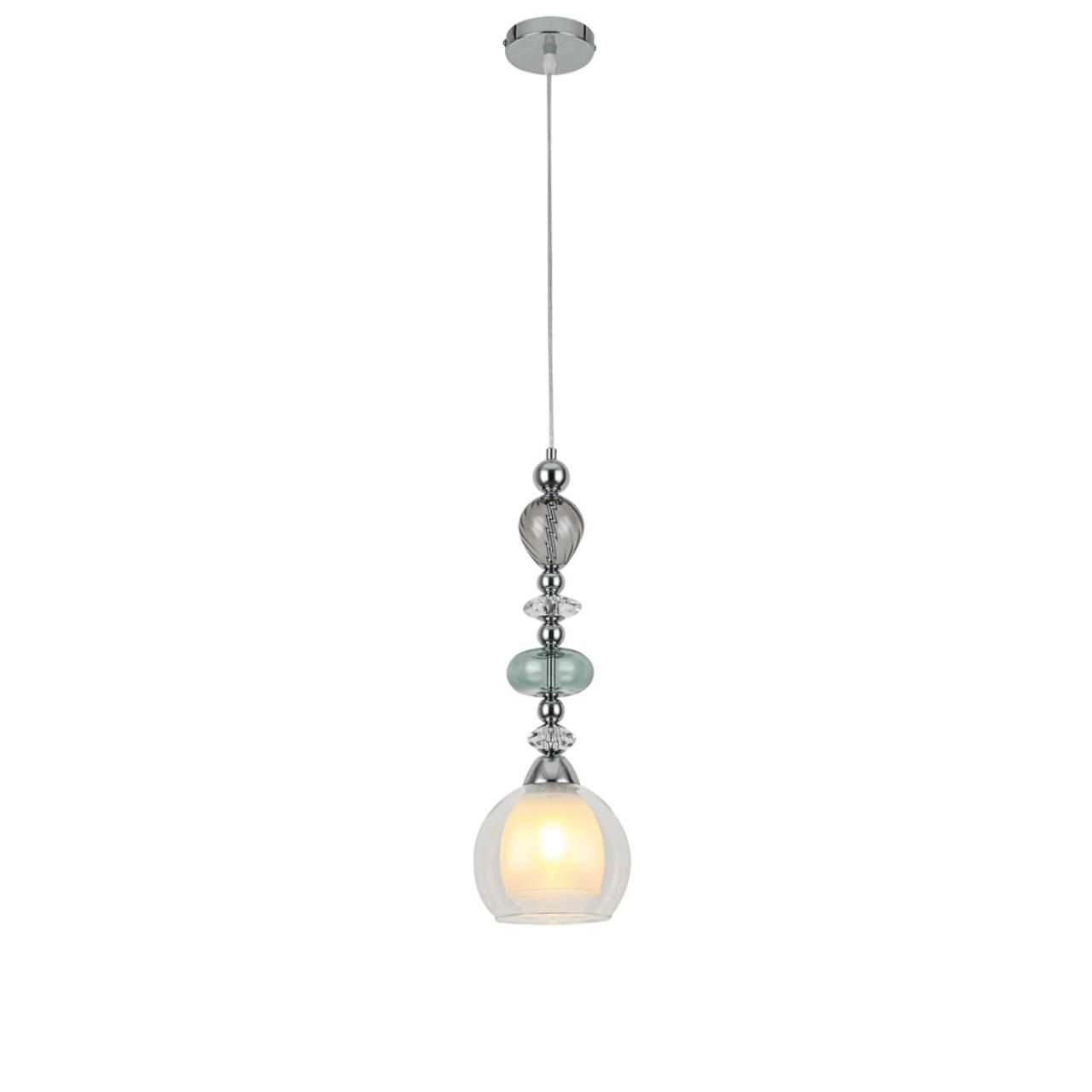 Подвес LUMION MODERNI GANNA хром E27*1 10W плафон белый