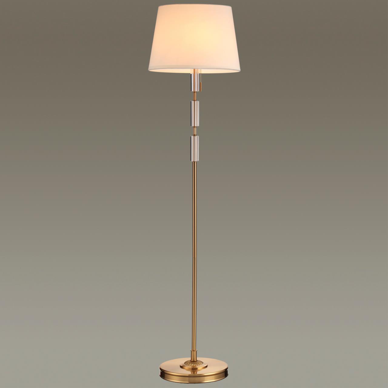Торшер ODEON LIGHT EXCLUSIVE MODERN LONDON бронзовый E27*1 10W плафон белый