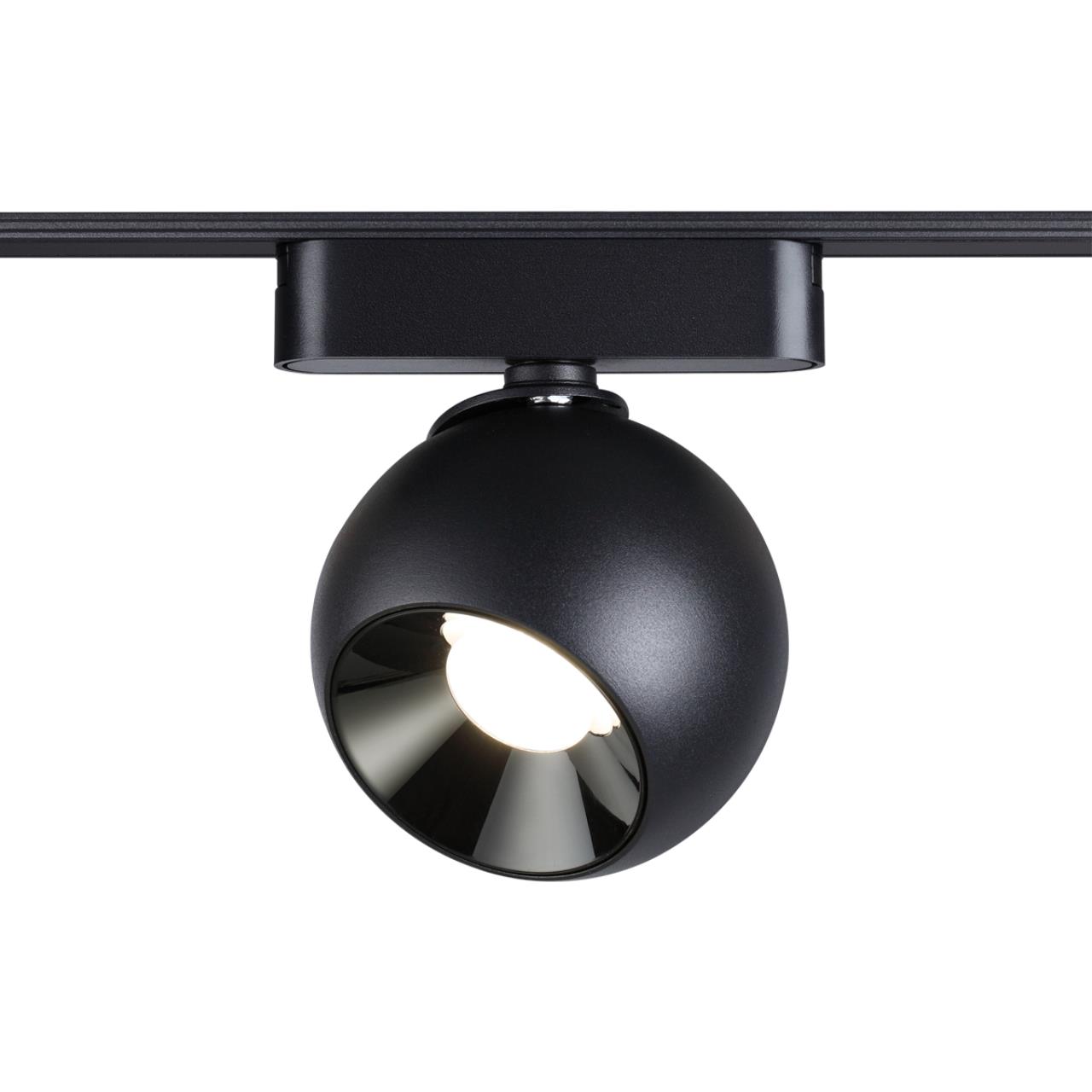 Трековый светильник для низковольтного шинопровода NOVOTECH SHINO SMAL черный LED*1 12W 3000К 99/111 мм