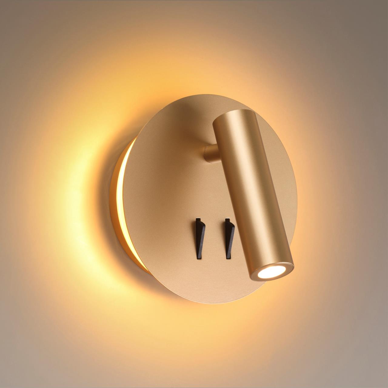 Настенный светильник ODEON LIGHT HIGHTECH BEAM золотой