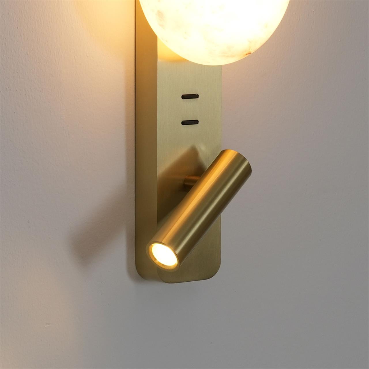 Настенный светильник ODEON LIGHT HIGHTECH ALBERGO золотой, бронзовый