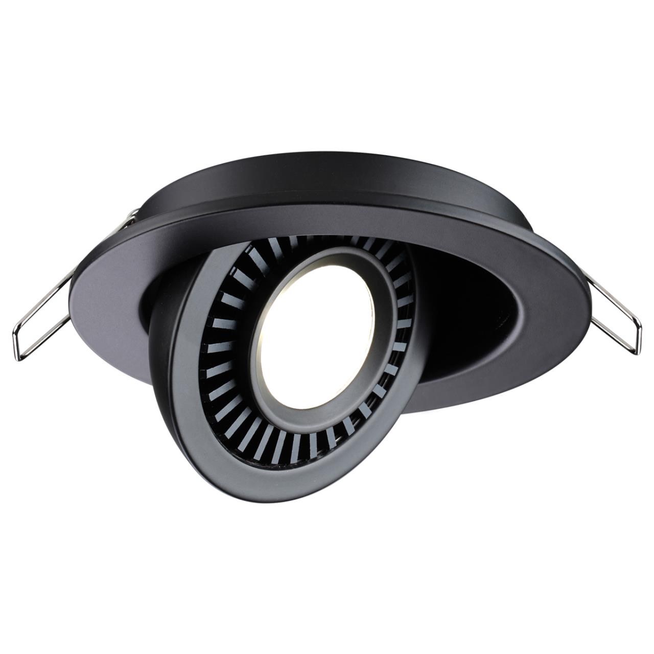 Светильник встраиваемый светодиодный NOVOTECH SPOT GESSO черный LED 9W