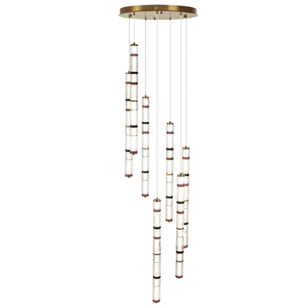 Люстра каскадная ODEON LIGHT EXCLUSIVE L-VISION COLLIER античная бронза, латунь