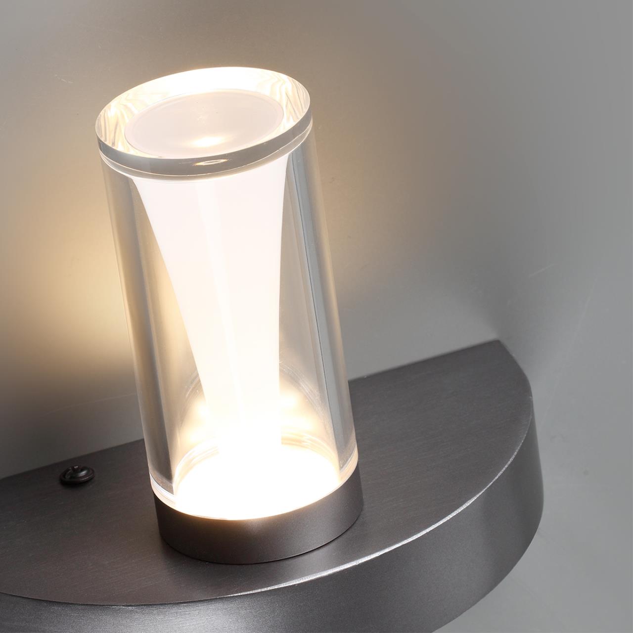 Настенный светильник ODEON LIGHT HIGHTECH DEFANCE черный, серый