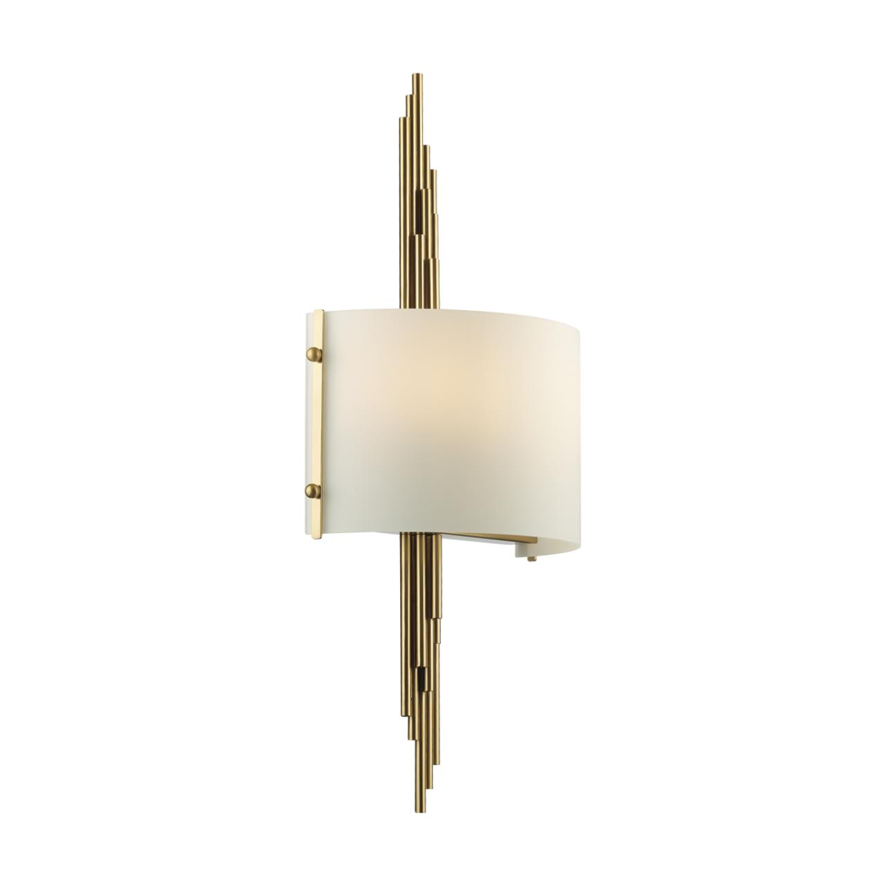 Бра ODEON LIGHT EXCLUSIVE MODERN Margaret бронзовый E27*2 10W плафон белый.