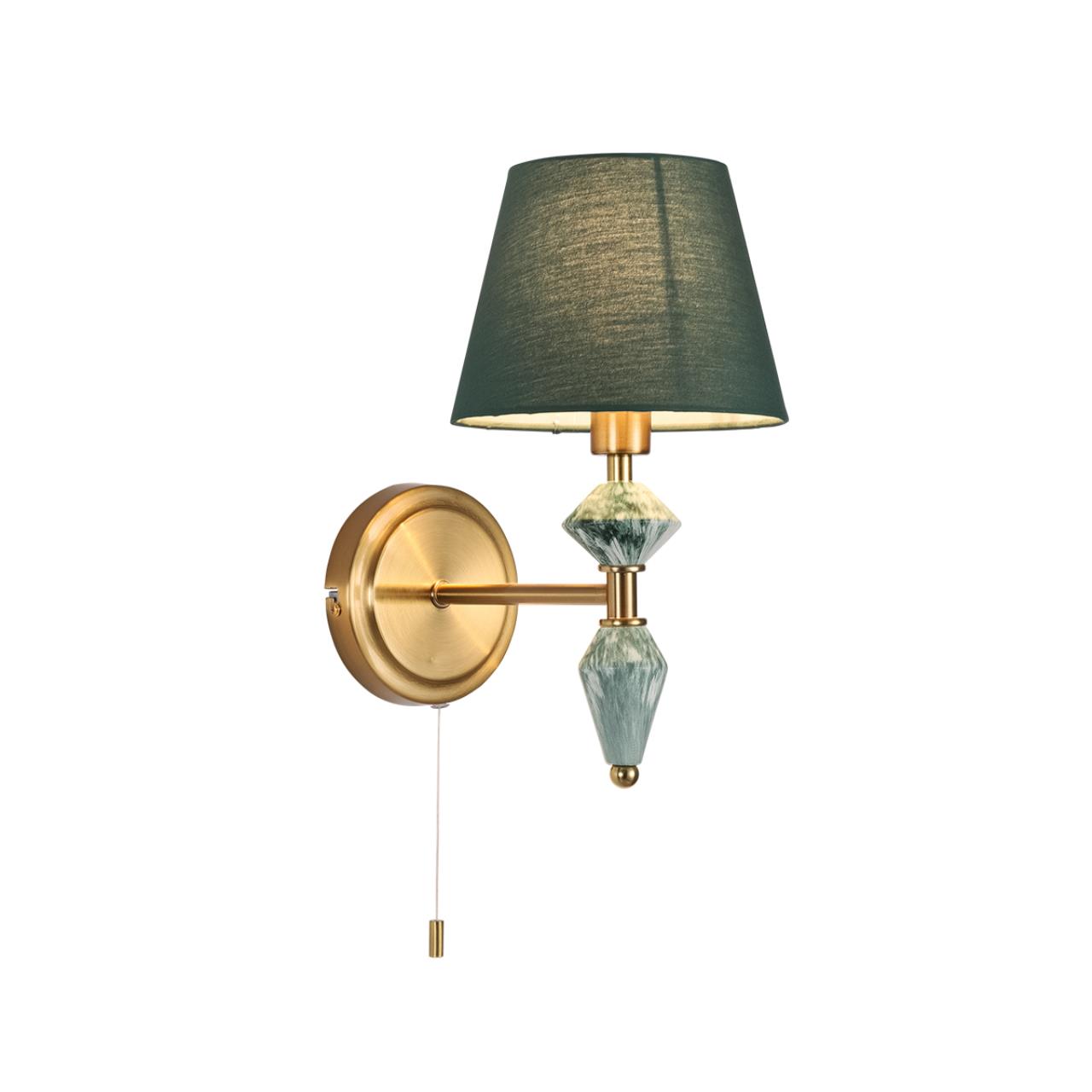 Бра с выключателем LUMION CLASSI VERMONT латунь