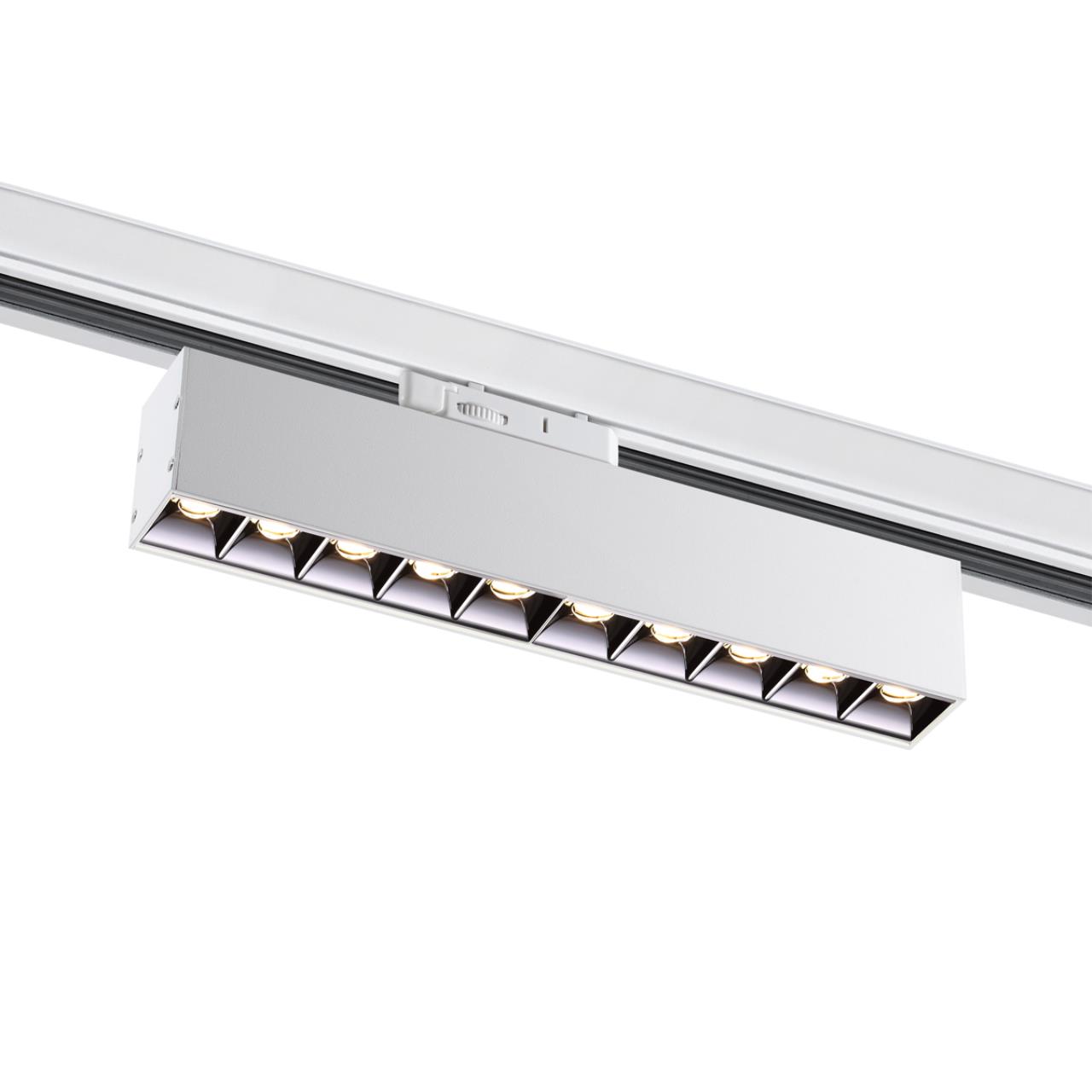 Светильник трехфазный трековый светодиодный NOVOTECH PORT ITER белый LED*1 16W 4000К плафон белый
