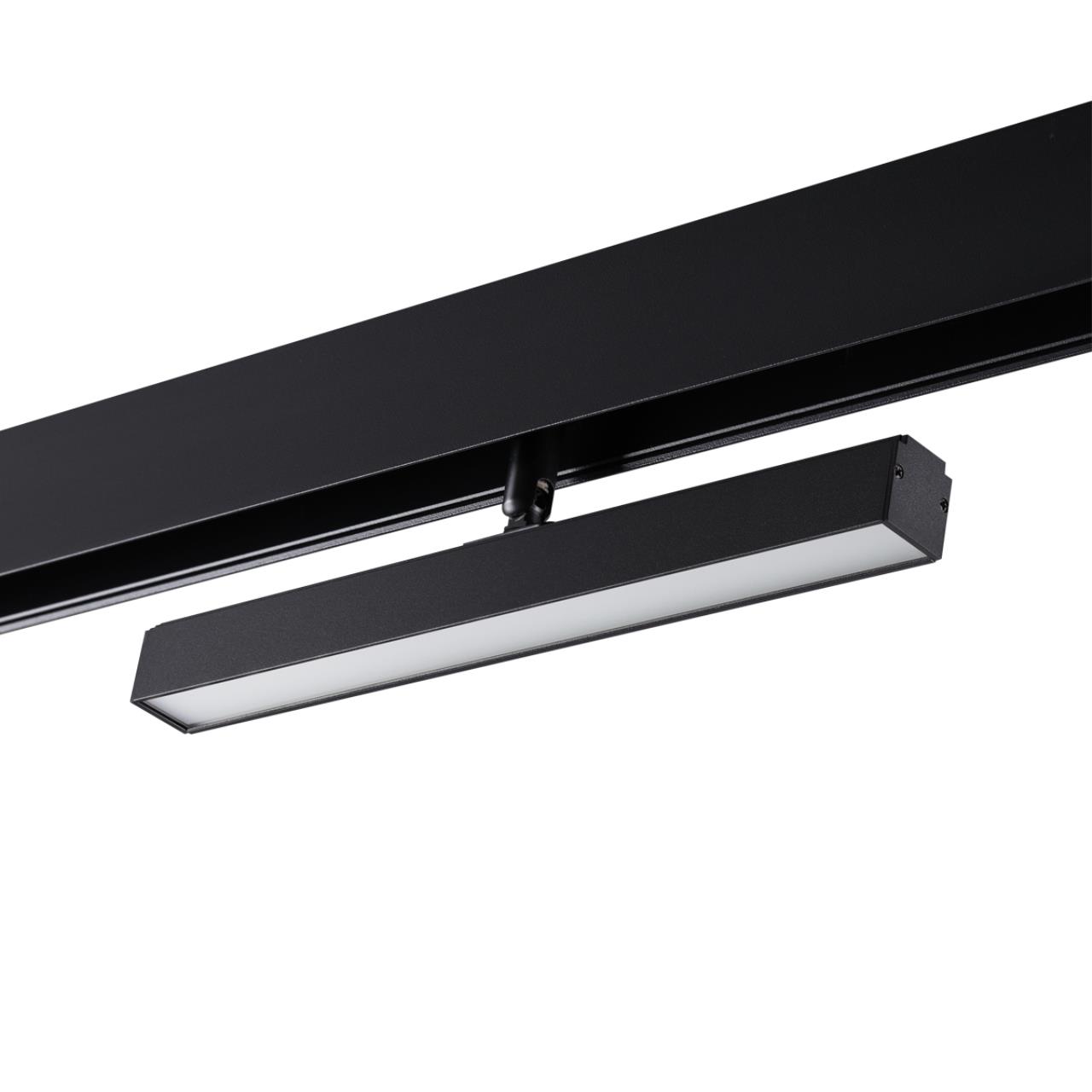 Трековый светильник для низковольного шинопровода NOVOTECH SHINO FLUM черный LED*1 12W 4000К 230 мм