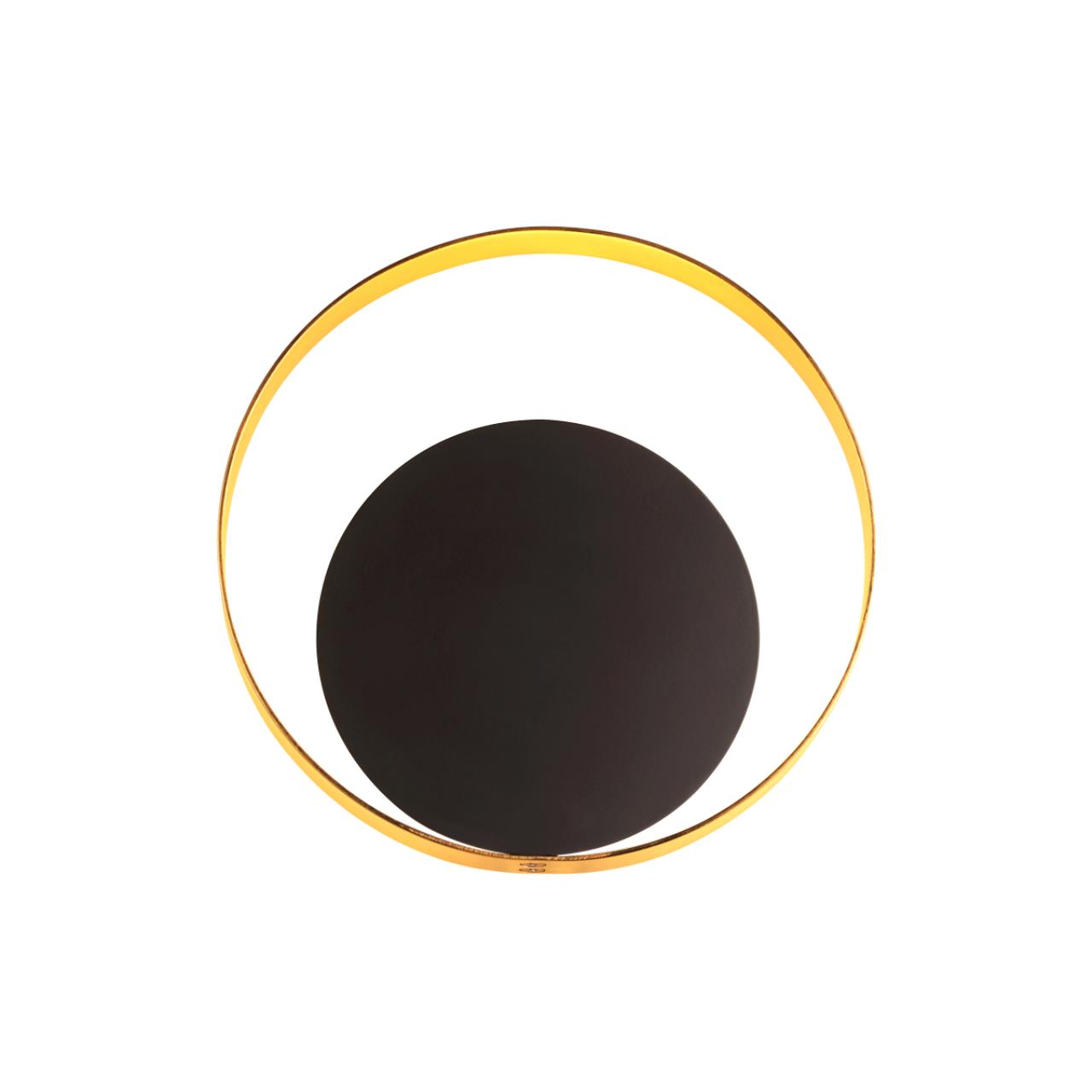 Настенный светильник ODEON LIGHT HIGHTECH MONDY золотой LED*1 7W 3000К плафон черный