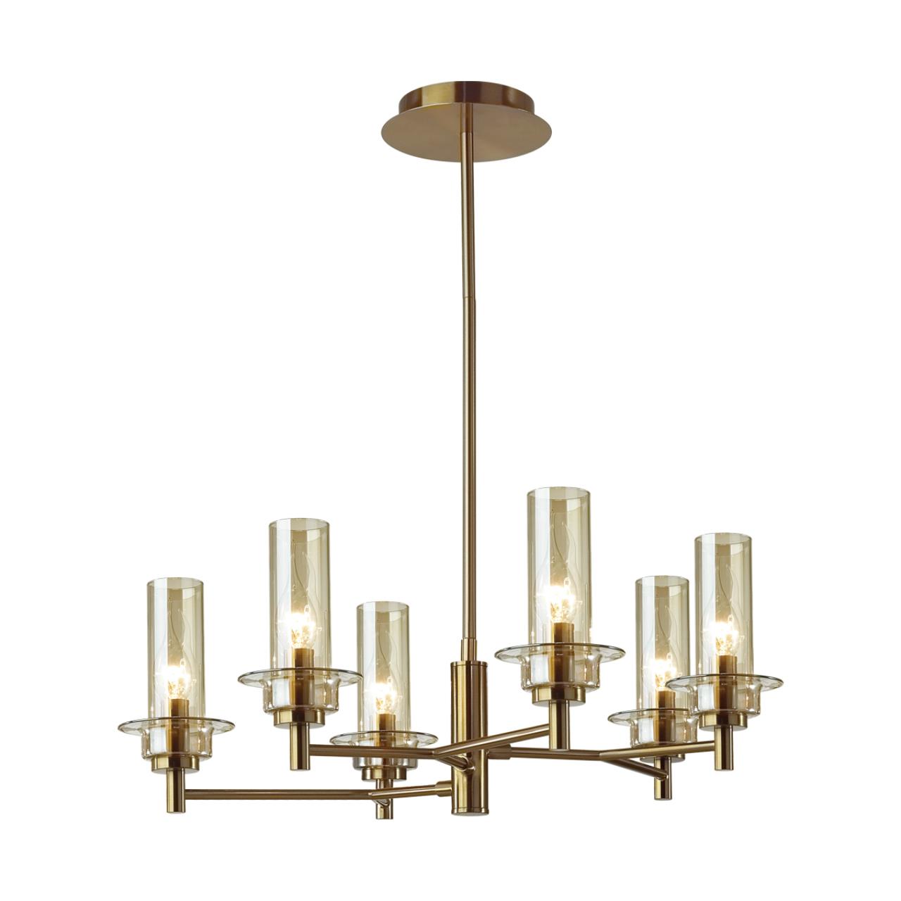 Люстра на штанге LUMION CLASSI MADONNA бронзовый E14*6 10W